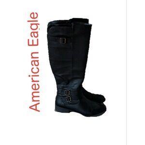 Black American Eagle Boots Sz  11